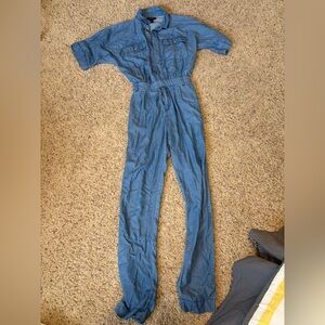 Forever 21 Blue Denim Jumpsuit